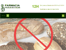 Tablet Screenshot of farmaciapasajedecolon.com